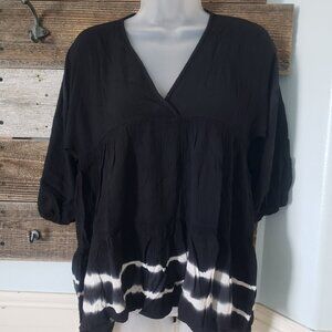 NWT T-Party The Easy Breeze Top in Black Sizes XS/S/1X